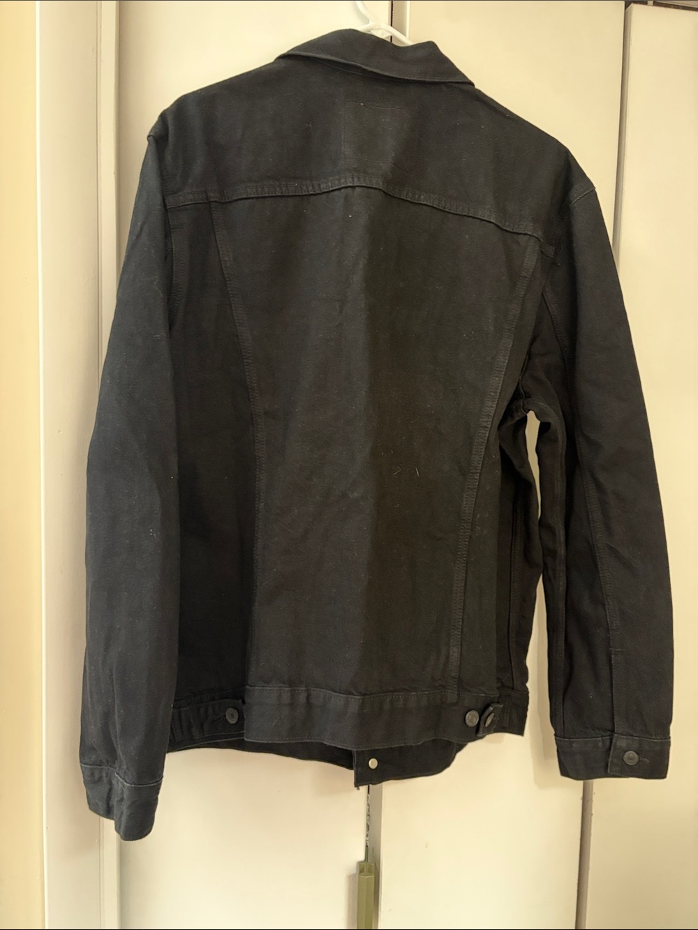 Levi's Black Men's Denim-Style Trucker Jacket - Picture 2 of 4